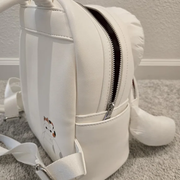 White and Orange Kids Backpack